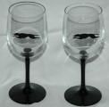 Greyt White Wine Glasses - Black - Click For Enlargement